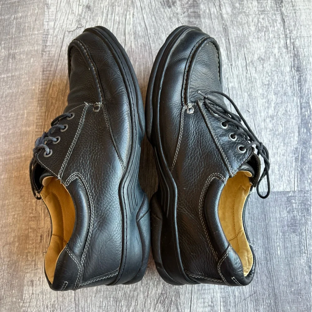 Paolo Sesto casual black leather loafers shoes size 13